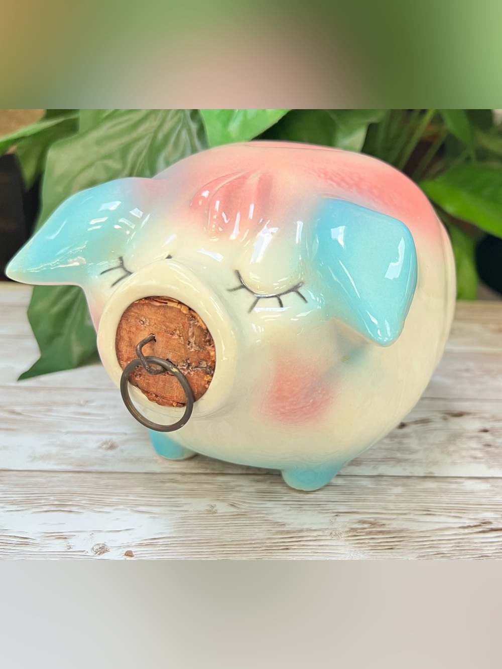 HULL POTTERY Corky Pig Piggy Bank 1950’s